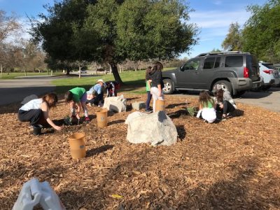 Young Landscapers from Los Encinos School Beautify Our Wildlife Reserve