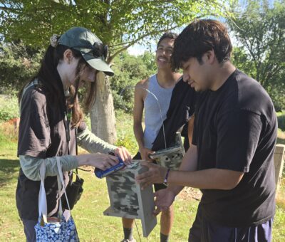 North Hills Students Install Bluebird Nest Boxes
